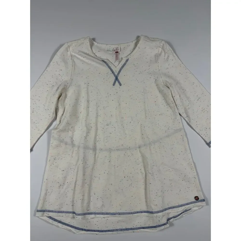 Matilda Jane 435 Almost Spring Tunic Speckled Ivory Size 14